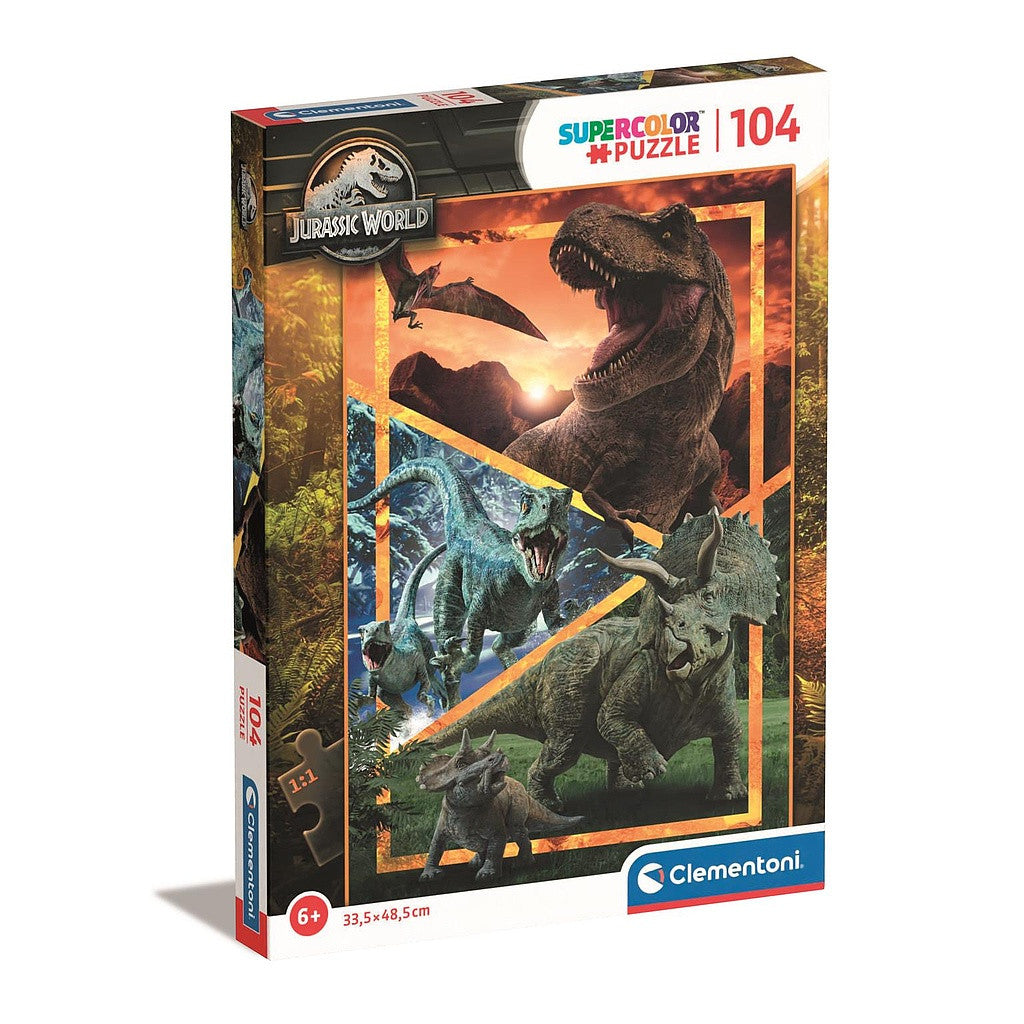 Clementoni Puzzle - Jurassic World "Bestien der Urzeit" (104 Teile)