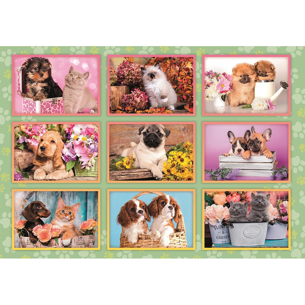 Clementoni Puzzle - Tierwelpen-Collage (180 Teile)