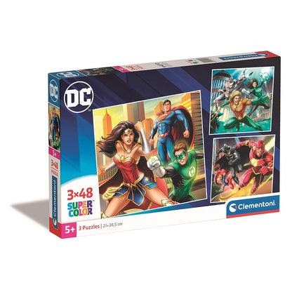 Clementoni 3-in-1 Puzzle - DC "Jusice League" (3 x 48 Teile)