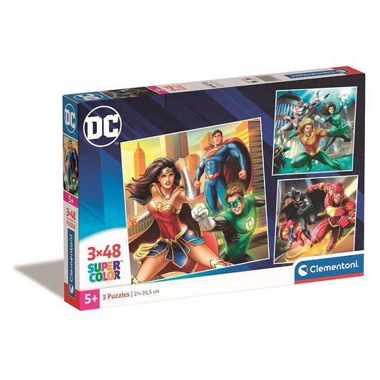 Clementoni 3-in-1 Puzzle - DC "Jusice League" (3 x 48 Teile)