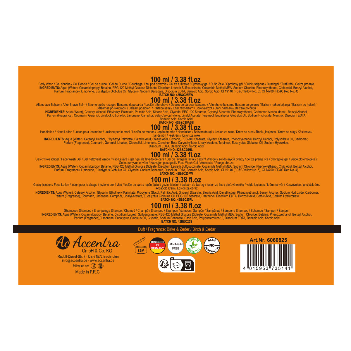 Körpferpflege für Männer "Sixpack", in Geschenkverpackung