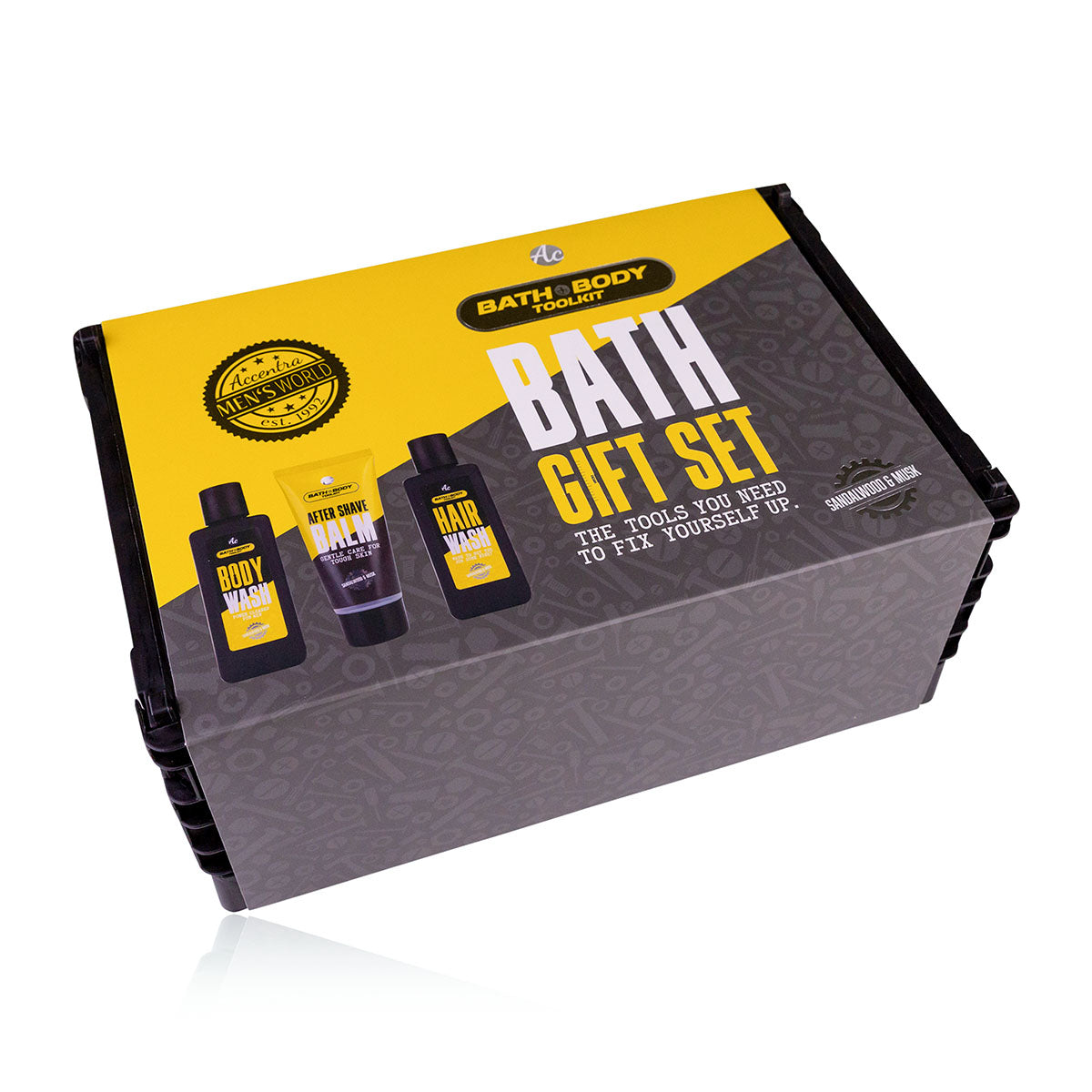 Badeset für Männer "Bad und Bady Toolkit", in Klappbox