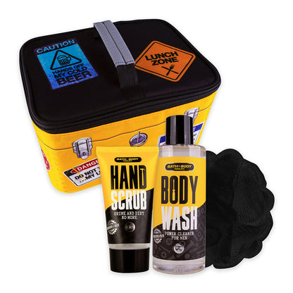 Geschenkset für Männer "Bad und Body", in Lunchbox (Bade- und Körperpflegeset)