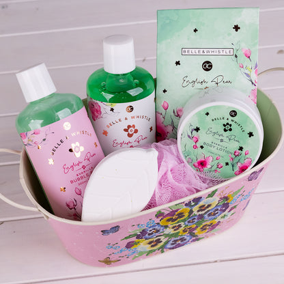 Geschenkset "Belle & Whistle", in bedruckter Blechwanne