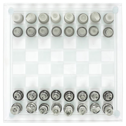 Schachspiel aus Glas (25 x 25 cm)