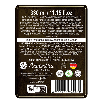 3-in-1 Duschgel "Special Blend" in Flachmann-Optik (für Haare, Köper und Hände, 330 ml)