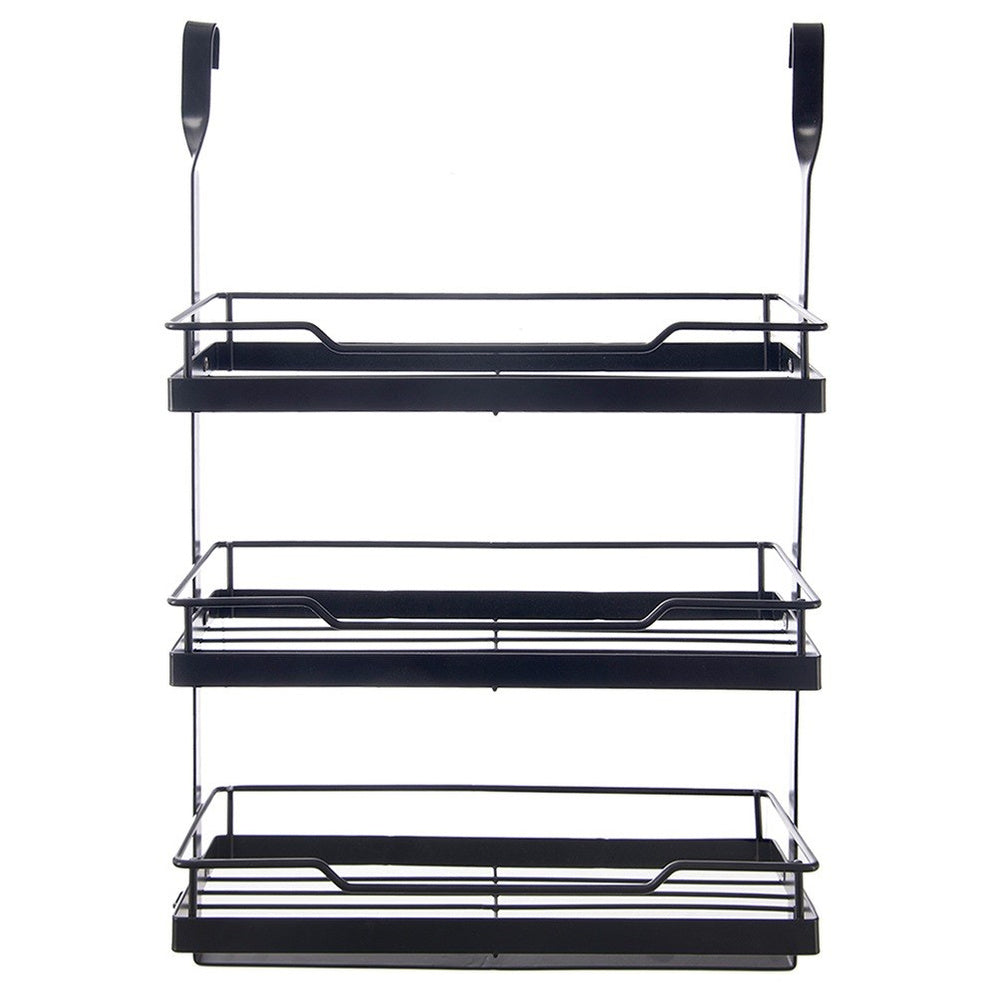 Küchenregal aus Metall (schwarz)