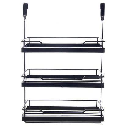 Küchenregal aus Metall (schwarz)