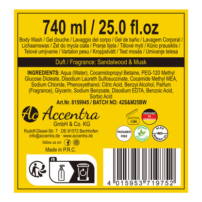 Duschgel für Männer "Bad & Body Toolkit" in Kanister (Duft: Sandalwood & Musk)