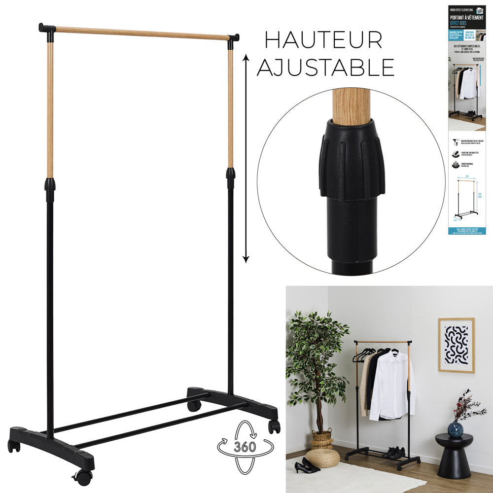 Kleiderständer "M5", höhenverstellbar (80 x 43 x 90-160 cm)