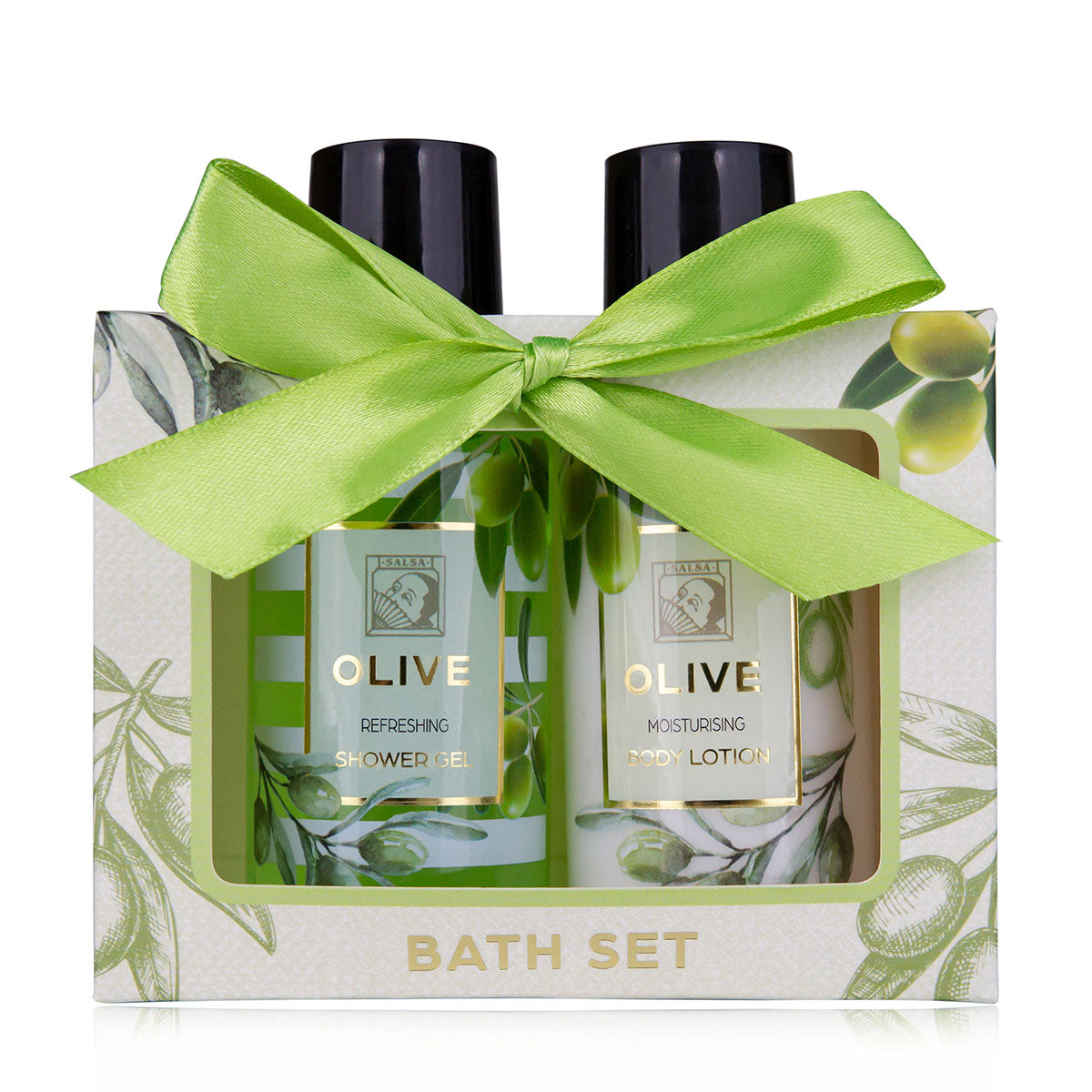 Badeset "Olive" in Geschenkbox (2-teilig)