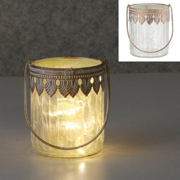 Windlicht "Oriental", gefrostet