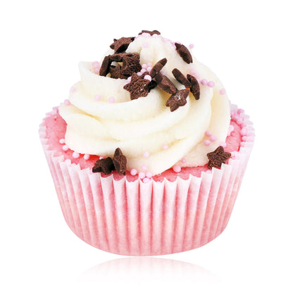 Bade Cupcake "Starlight Princess" (Duft: Erdbeere und Rhabarber)