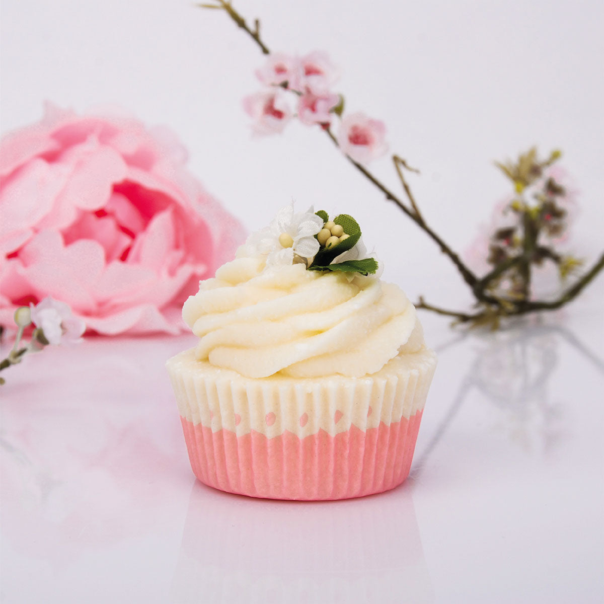 Bade Cupcake "Karibik-Cocktail" (Duft: Kokos und Vanille)