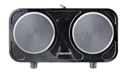 Elektroherd 2er-Platte "Cotopaxi", schwarz