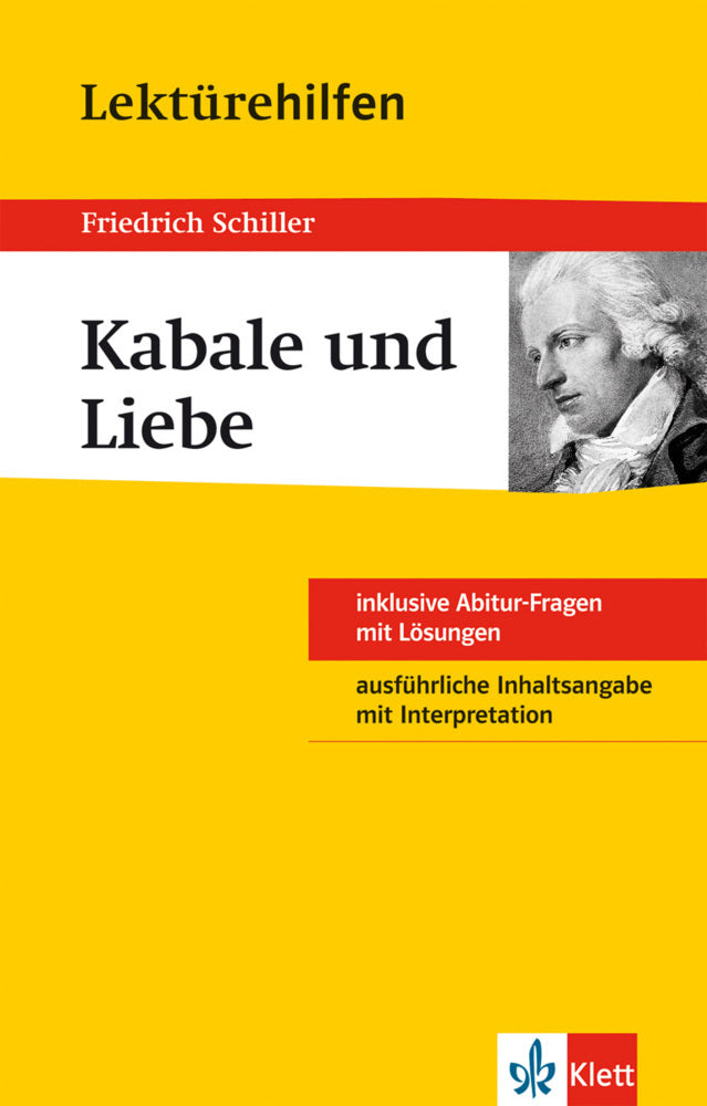 Klett Lektürehilfen Friedrich Schiller, Kabale und Liebe (Georg Müller)