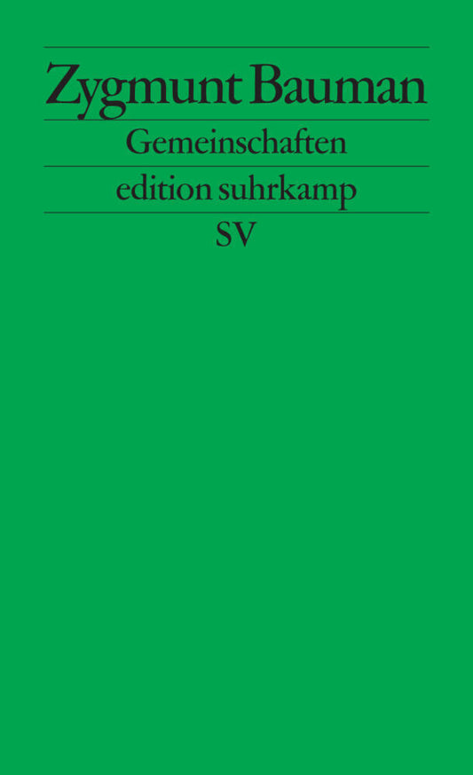 Gemeinschaften (Zygmunt Bauman)