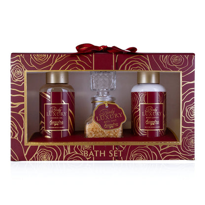 Badeset "Body Luxury" in Geschenkbox, (Duft: Winter Rose & Amber