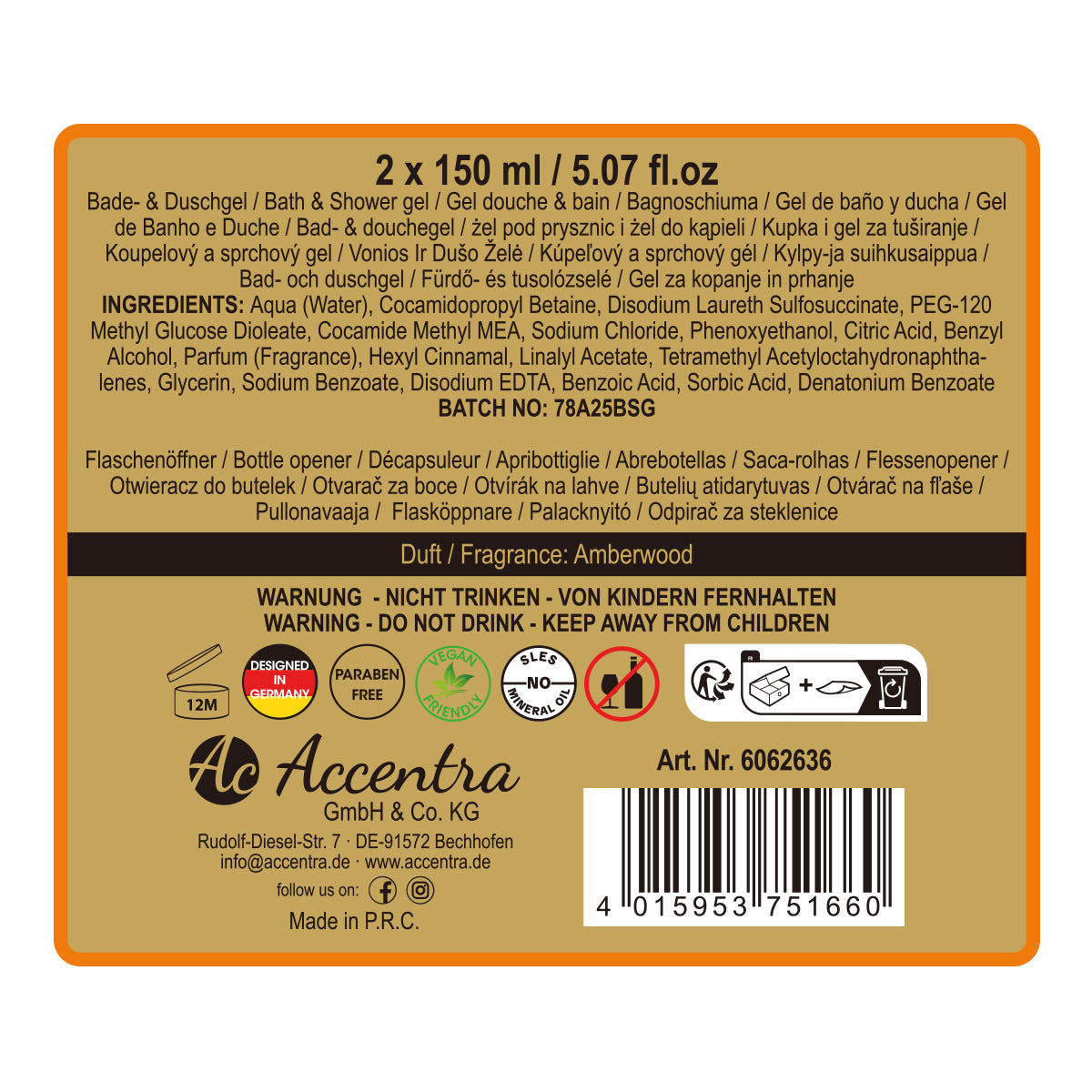 Pflegeset "Men's Collection", in Geschenkbox mit Flaschenöffner