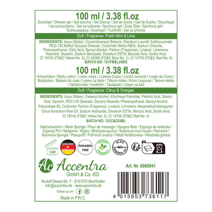 Geschenkset "Spa Collection" in Holzbox (Duschgel und Bodylotion)