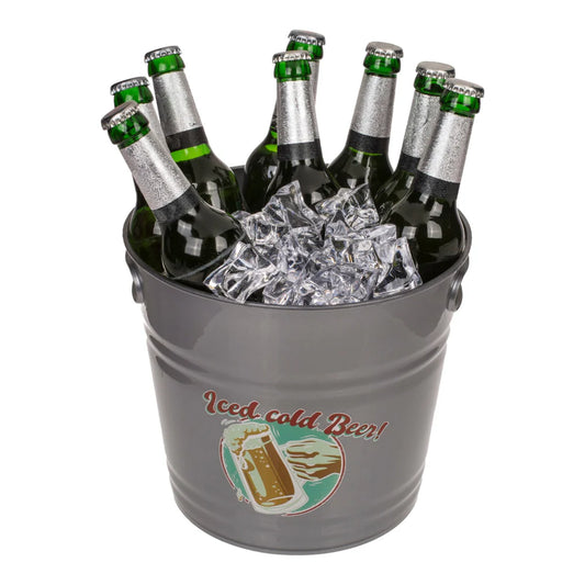 Eiskübel mit Bierlogo