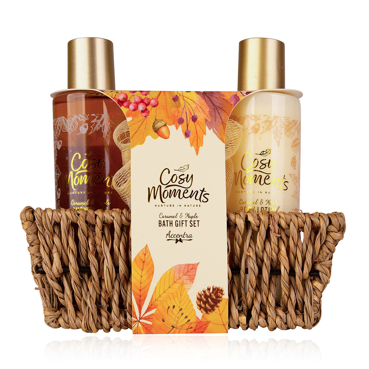 Badeset "Cosy Moments", in Geschenkverpackung mit Flechtkorb