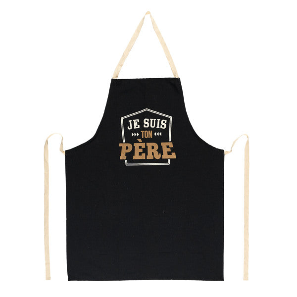 Kochschürze "jes suis ton Père", marine blau