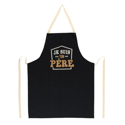 Kochschürze "jes suis ton Père", marine blau