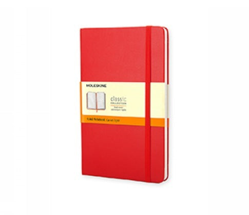 Moleskine classic, Large Size, Ruled Notebook, red