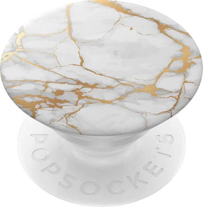 Popsockets Marmor weiss/gold