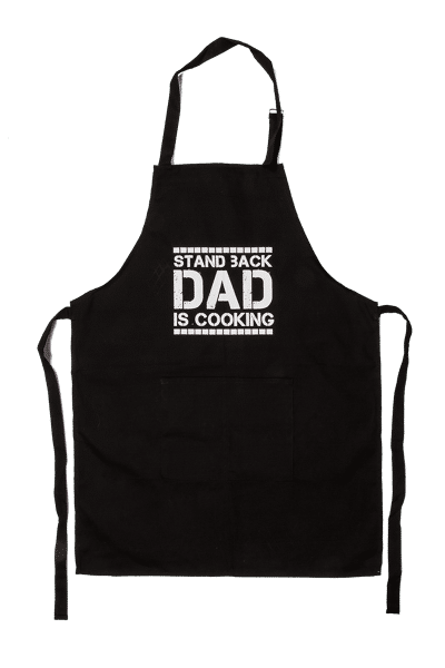 Kochschürze "Stand back Dad is cooking" (ca. 80 x 60 cm)