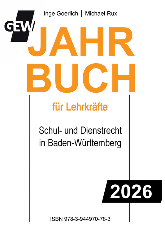 GEW-Jahrbuch 2026 für Lehrkräfte (Inge Goerlich)
