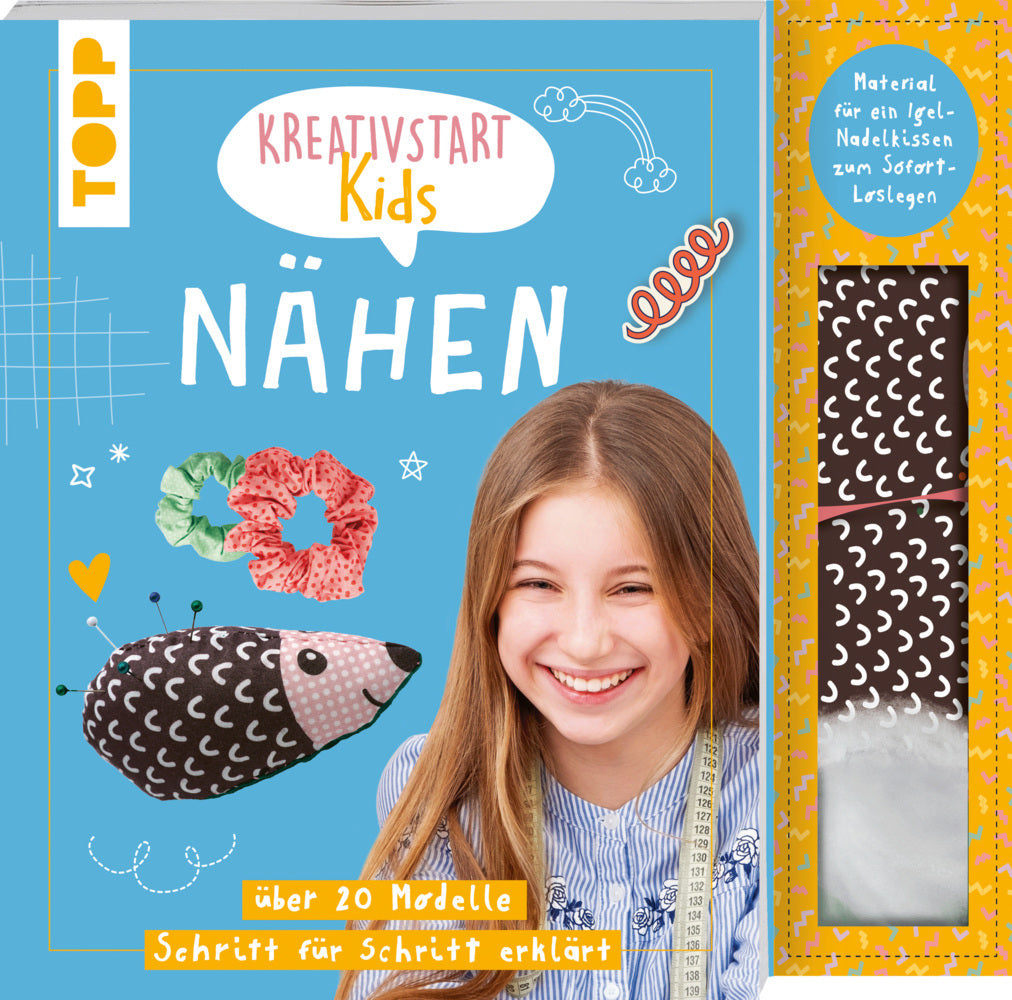 Kreativstart Kids Nähen. Anleitungsbuch und Material (Ina Andresen)