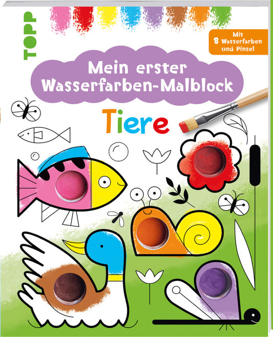 Mein erster Wasserfarben-Malblock - Tiere (Alena Razumova)