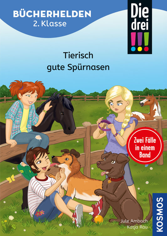 Die drei !!!, Bücherhelden 2. Klasse, Doppelband, Tierisch gute Spürnasen (Jule Ambach)