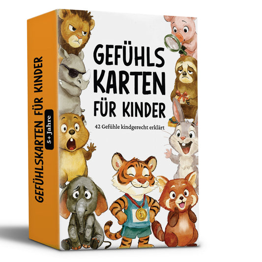 42 Gefühlskarten für Kinder - Emotionskarten zur Förderung von Selbstregulation und Empathievermögen (Topulo-Verlag)