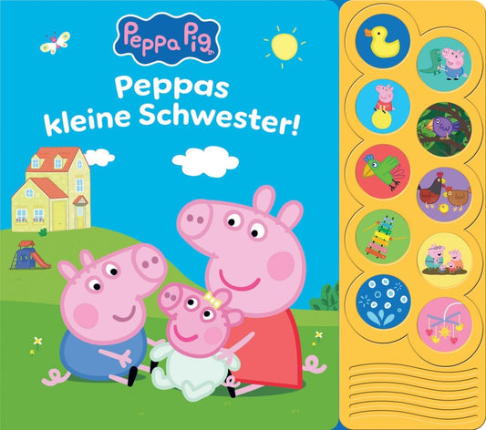 Peppa Pig - Peppas kleine Schwester! - Interaktives Pappbilderbuch mit 10 lustigen Geräuschen (Phoenix International Publications Germany Gmbh)