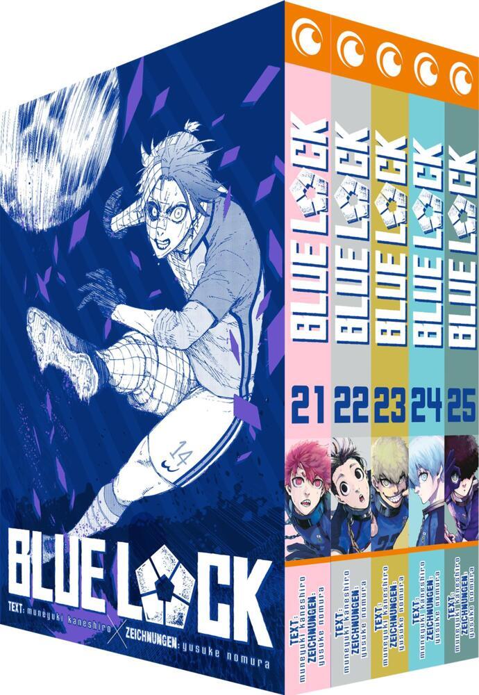 Blue Lock - Band 21-25 im Sammelschuber (Muneyuki Kaneshiro)