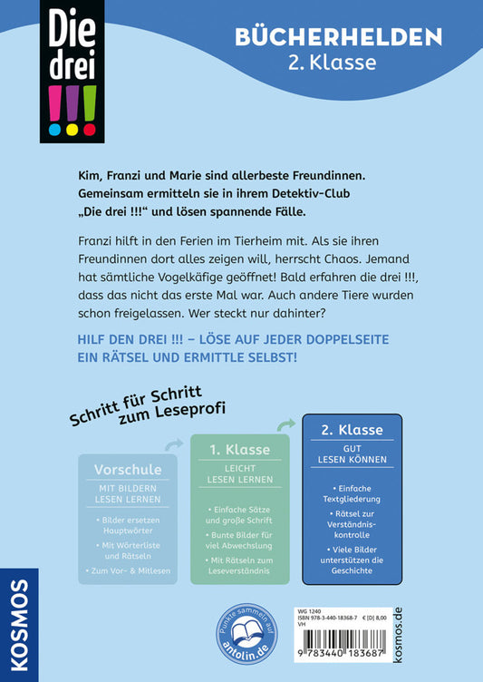 Die drei !!!, Bücherhelden 2. Klasse, Chaos im Tierheim (Anne Scheller)