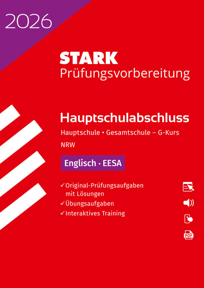 STARK Englisch G-Kurs - Hauptschulabschluss (EESA) 2026 NRW - Prüfungsvorbereitung inkl. Lösungen, m. 1 Buch, m. 1 Beilage