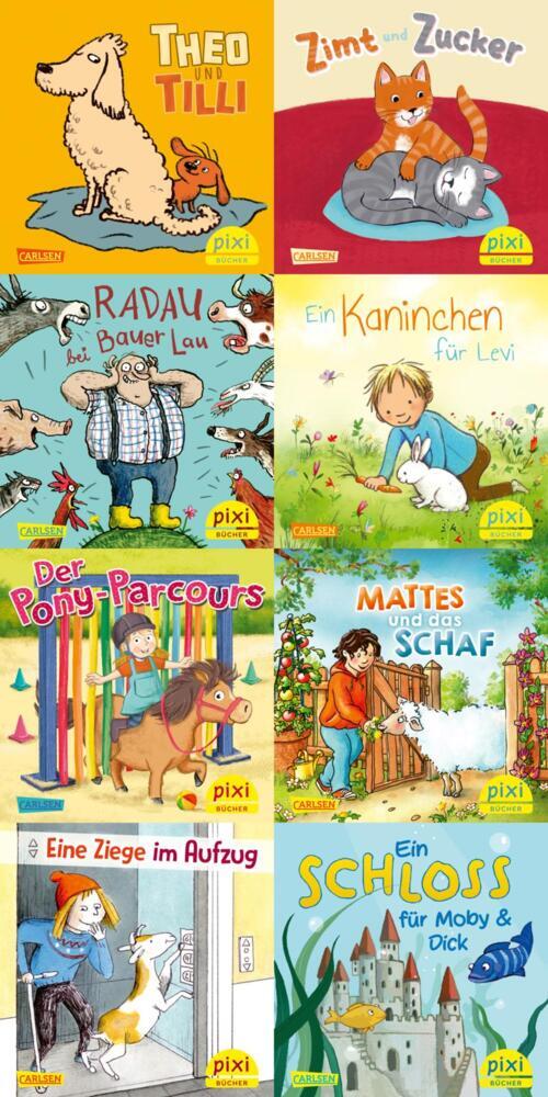 Pixi-8er-Set 306: Pixis Lieblingstiere (8x1 Exemplar) , 8 Teile (Diverse)