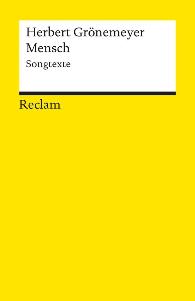 Mensch. Songtexte (Herbert Grönemeyer)
