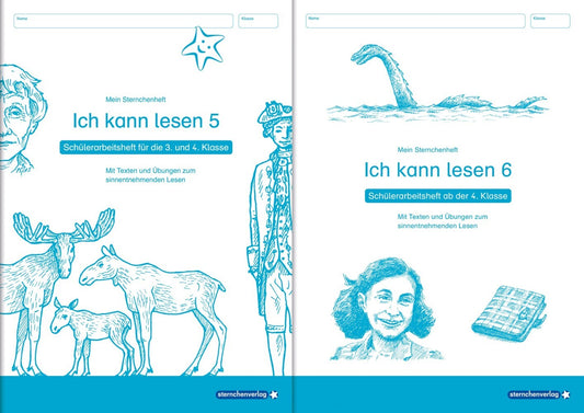 Ich kann lesen 5 und 6 - im Set - 2 Schülerarbeitshefte 3. und 4. Klasse (Sternchenverlag Gmbh)