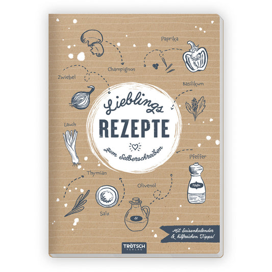 Trötsch Rezeptbuch Lieblingsrezepte zum Selberschreiben (Trötsch Verlag Gmbh & Co.Kg)