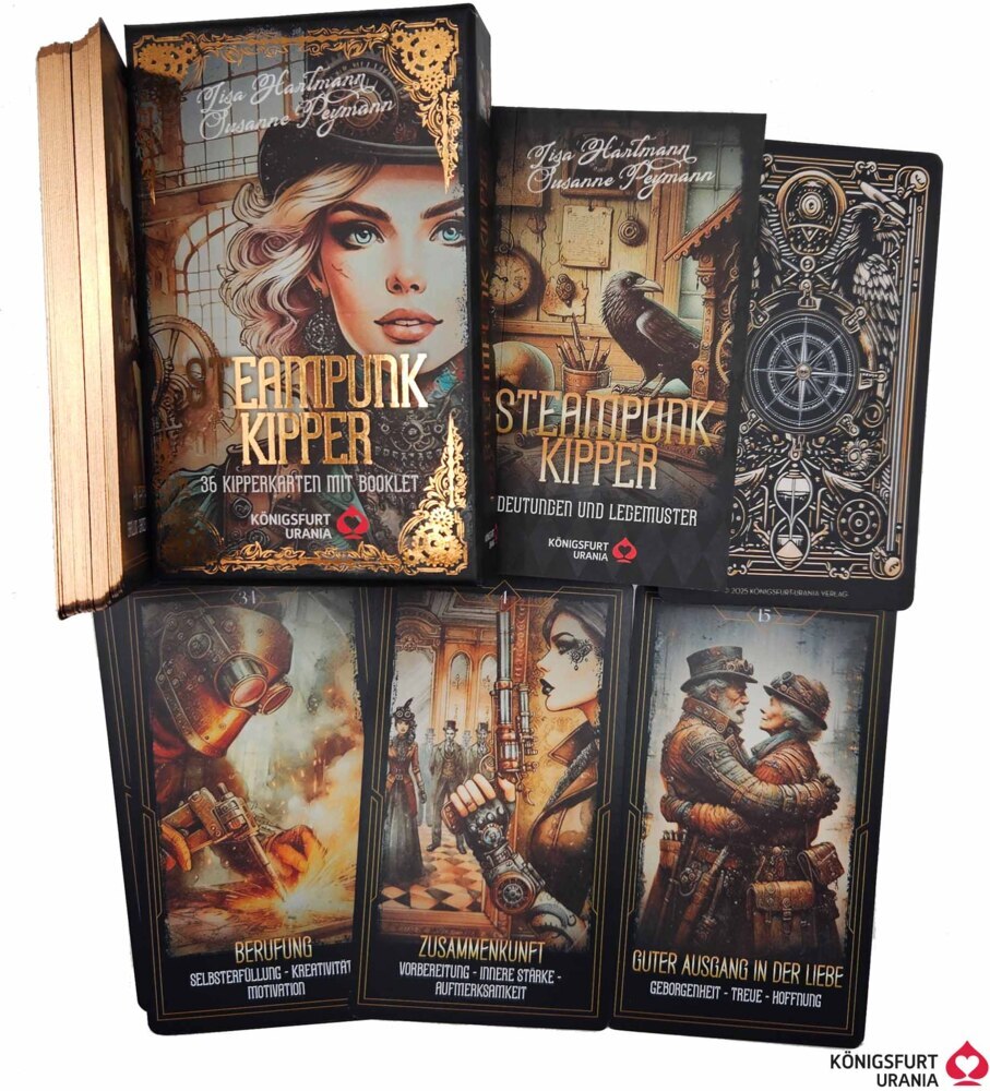 Steampunk Kipper - 36 Kipperkarten und 144-seitiges Booklet (Cyberpunk), m. 1 Beilage, m. 1 Buch (Lisa Hartmann)