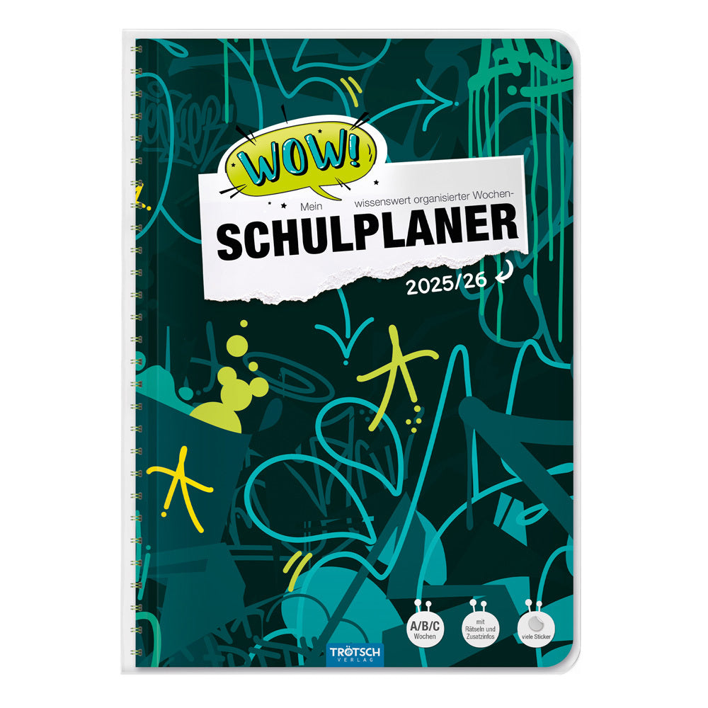 Trötsch Schulplaner WOW Graffiti 25/26 (Trötsch Verlag Gmbh & Co.Kg)