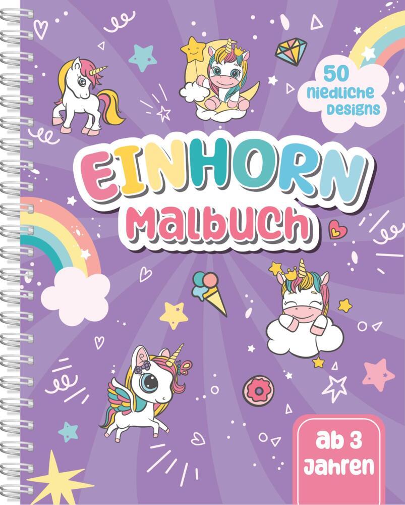Einhorn-Malbuch für Kinder ab 3 Jahren (Topulo-Verlag)