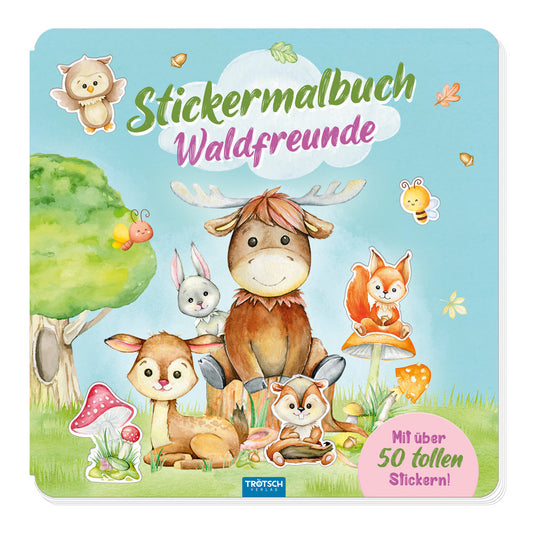 Trötsch Malbuch Stickermalbuch Waldfreunde (Trötsch Verlag Gmbh & Co. Kg)