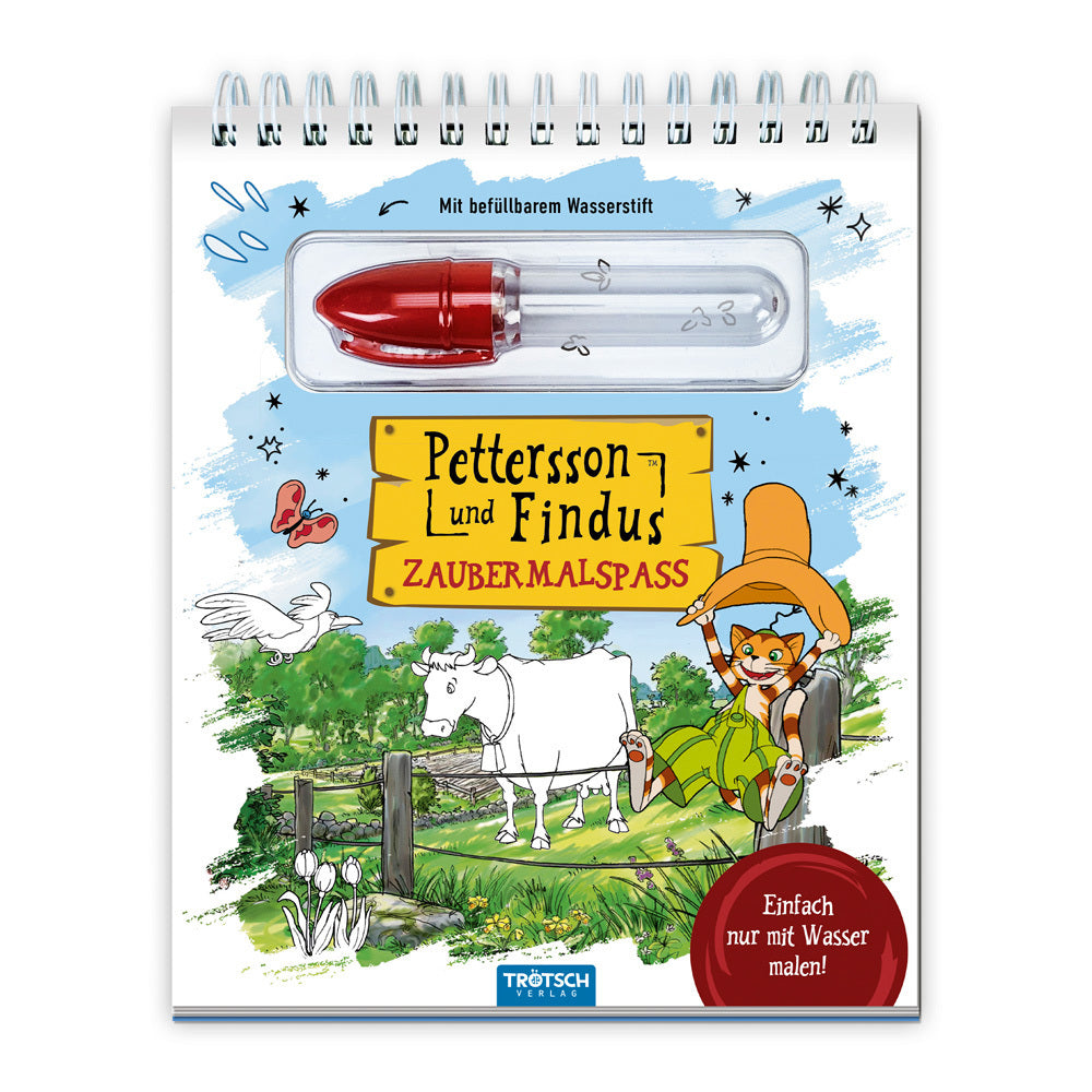 Trötsch Pettersson und Findus Zaubermalspaß mit Wasserstift Malblock (Trötsch Verlag Gmbh & Co.Kg)