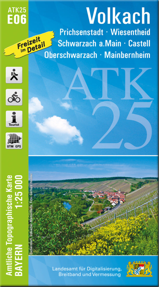 ATK25-E06 Volkach (Amtliche Topographische Karte 1:25000) (Breitband Und Vermessung, Bayern Landesamt Für Digitalisierung)